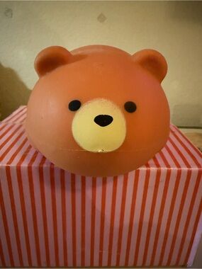 💛💛🖤Orb JUMBO Bear SQUISHY with Yellow Snout💛💛 ‘He needs a home’💛💛🖤